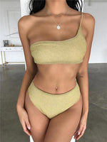 NEW FEELING Womens Gold Bikinis