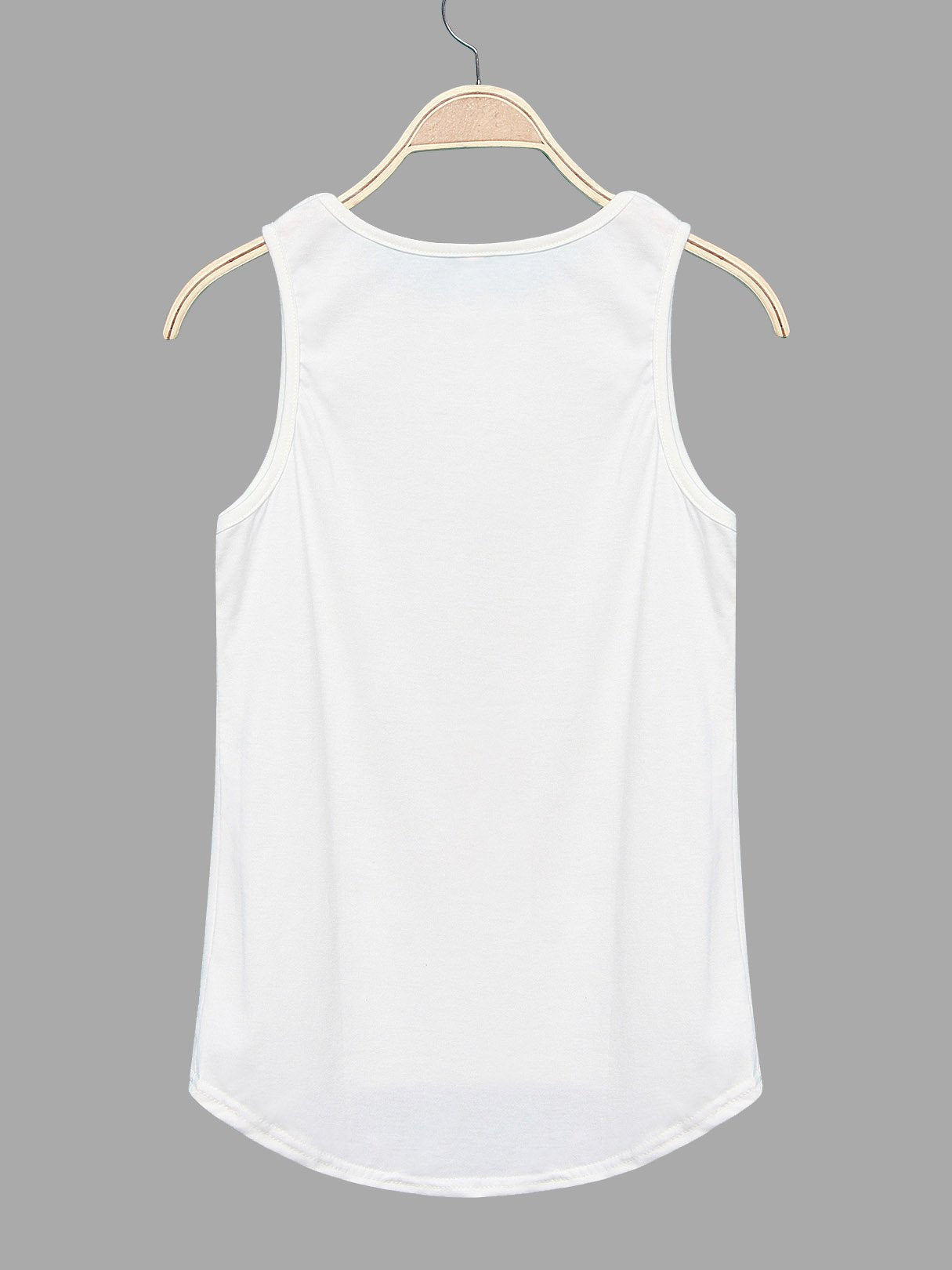NEW FEELING Womens White Camis