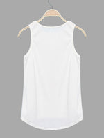 NEW FEELING Womens White Camis