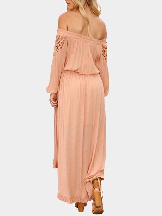 Custom White Halter Maxi Dress