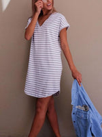 ODM Ladies Short Sleeve Casual Dress