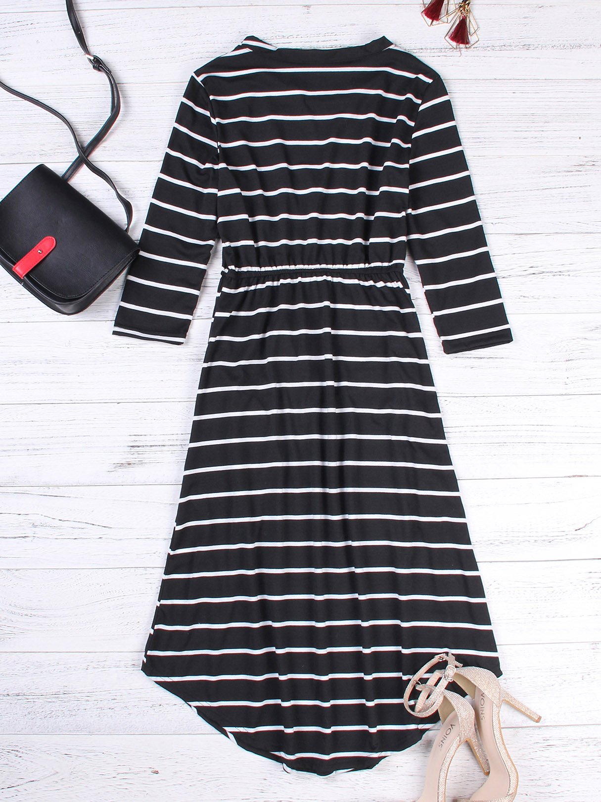 OEM ODM Womens 3/4 Sleeve Midi Dress