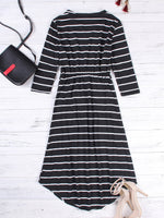OEM ODM Womens 3/4 Sleeve Midi Dress