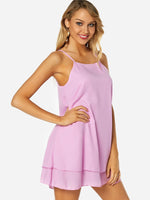 OEM Ladies Pink Mini Dresses