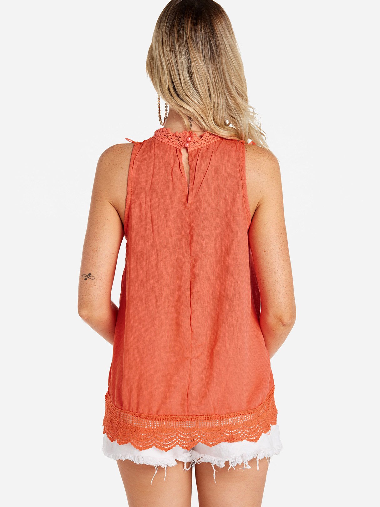 NEW FEELING Womens Red Camis