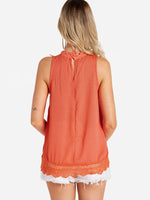 NEW FEELING Womens Red Camis