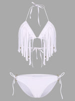 NEW FEELING Womens White Bikinis