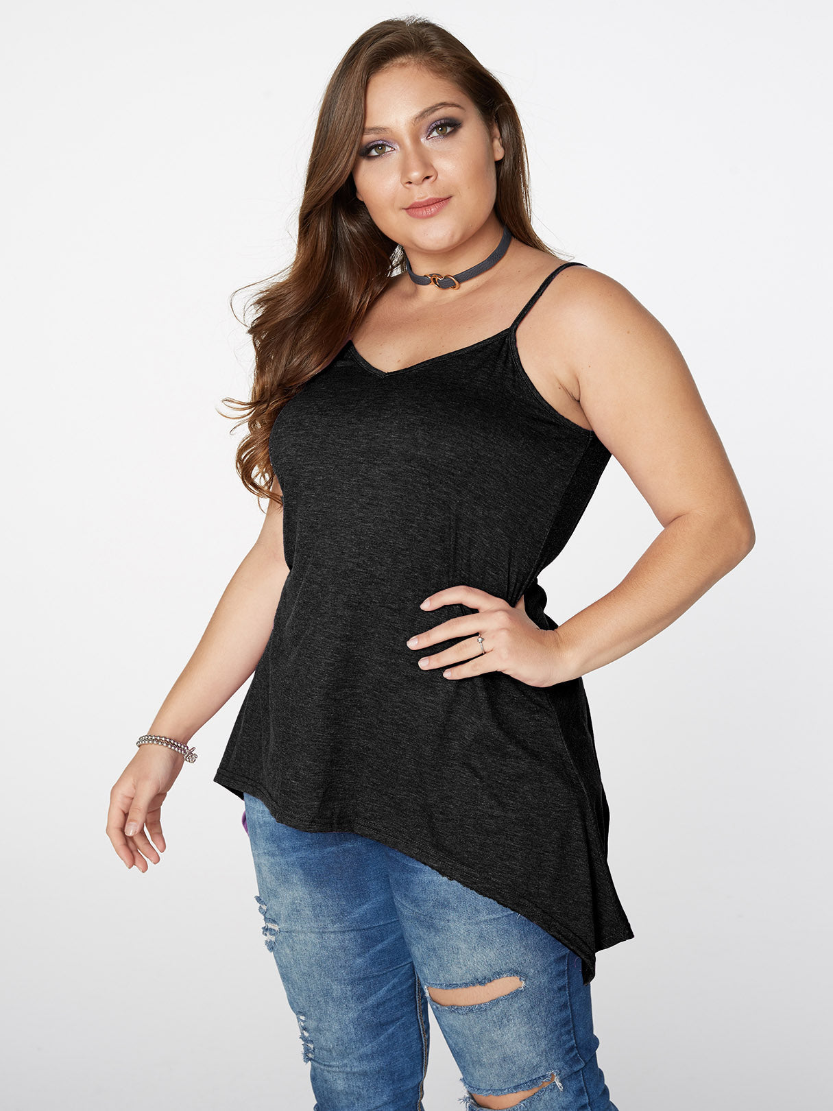 Custom Plus Size Womens Black Tops