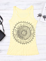 NEW FEELING Womens Yellow Camis