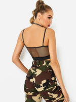 NEW FEELING Womens Black Camis