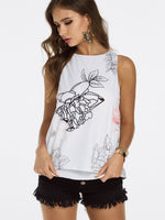 Custom Womens Floral Print Tank Top
