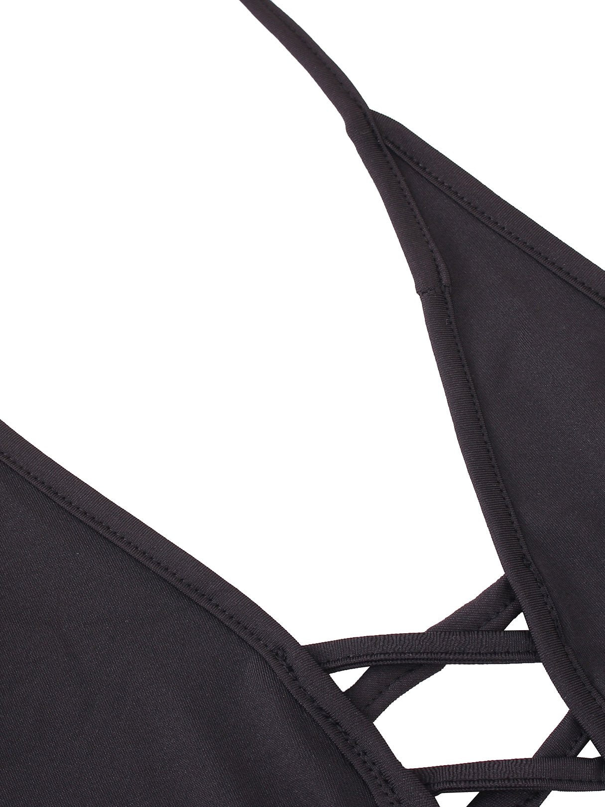 Woman In Black Bikinis