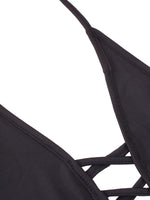 Woman In Black Bikinis