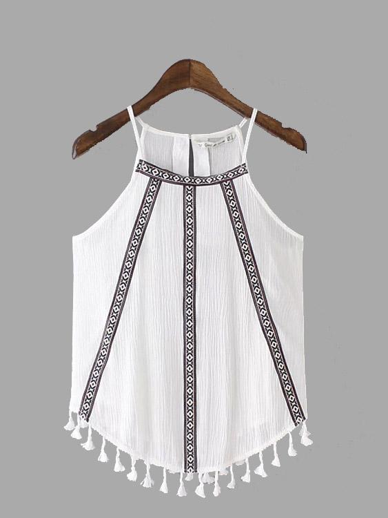 NEW FEELING Womens White Camis