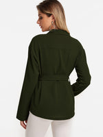 NEW FEELING Womens Army Green T-Shirts