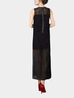 NEW FEELING Womens Black Chiffon Dresses