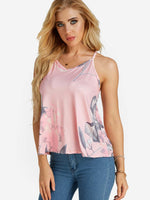 Wholesale Floral Print Sleeveless Camis