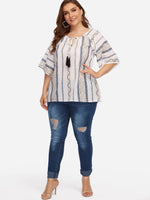 OEM ODM Womens Half Sleeve Plus Size Tops