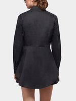 NEW FEELING Womens Black Shirt Dresses