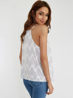 NEW FEELING Womens White Camis