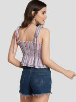 Custom Womens Striped Camis