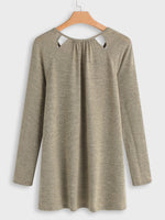 NEW FEELING Womens Beige T-Shirts