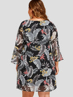 ODM Ladies Long Sleeve Plus Size Dress