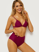 OEM ODM High Neck Bikinis With High Waisted Bottoms