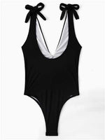 NEW FEELING Womens Black Bikinis