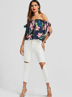 NEW FEELING Womens Navy Blouses