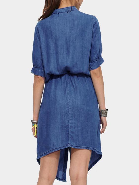 NEW FEELING Womens Blue Midi Dresses