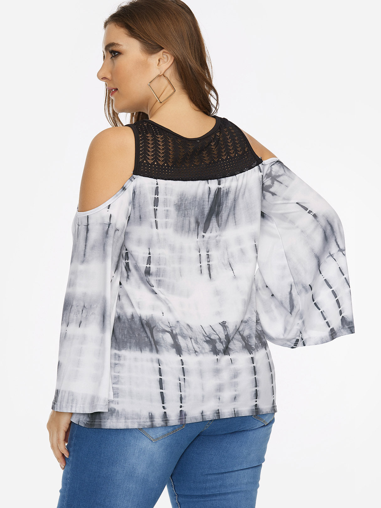 NEW FEELING Womens White Plus Size Tops