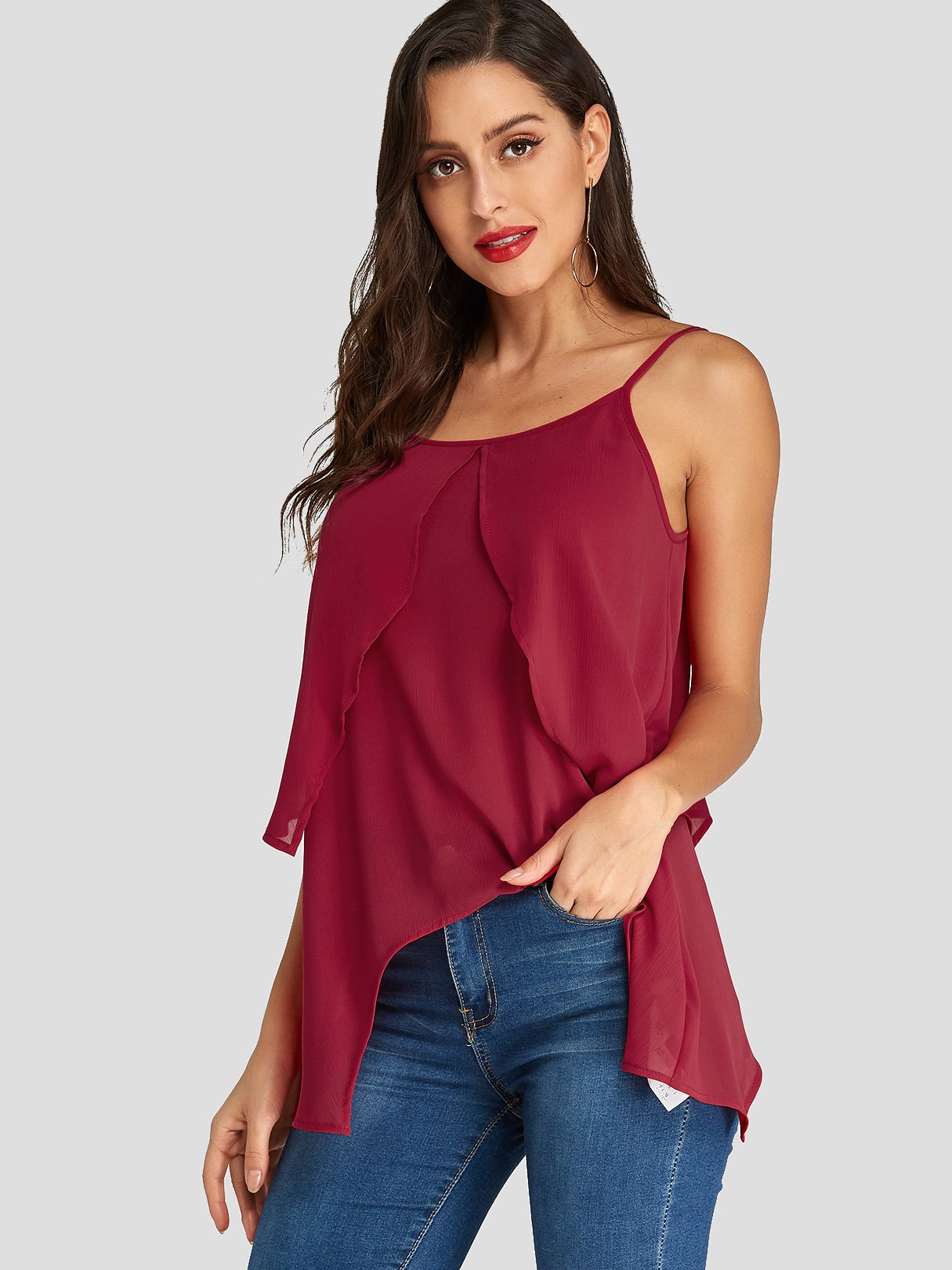 OEM Ladies Burgundy Camis