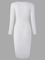 ODM Ladies Long Sleeve Midi Dress