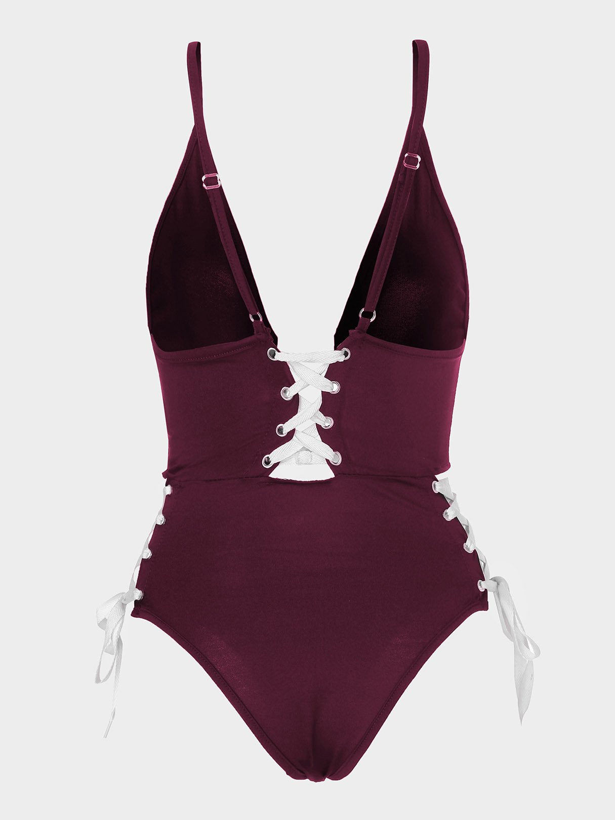 NEW FEELING Womens Burgundy One-Pieces