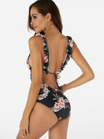 NEW FEELING Womens Black One-Pieces