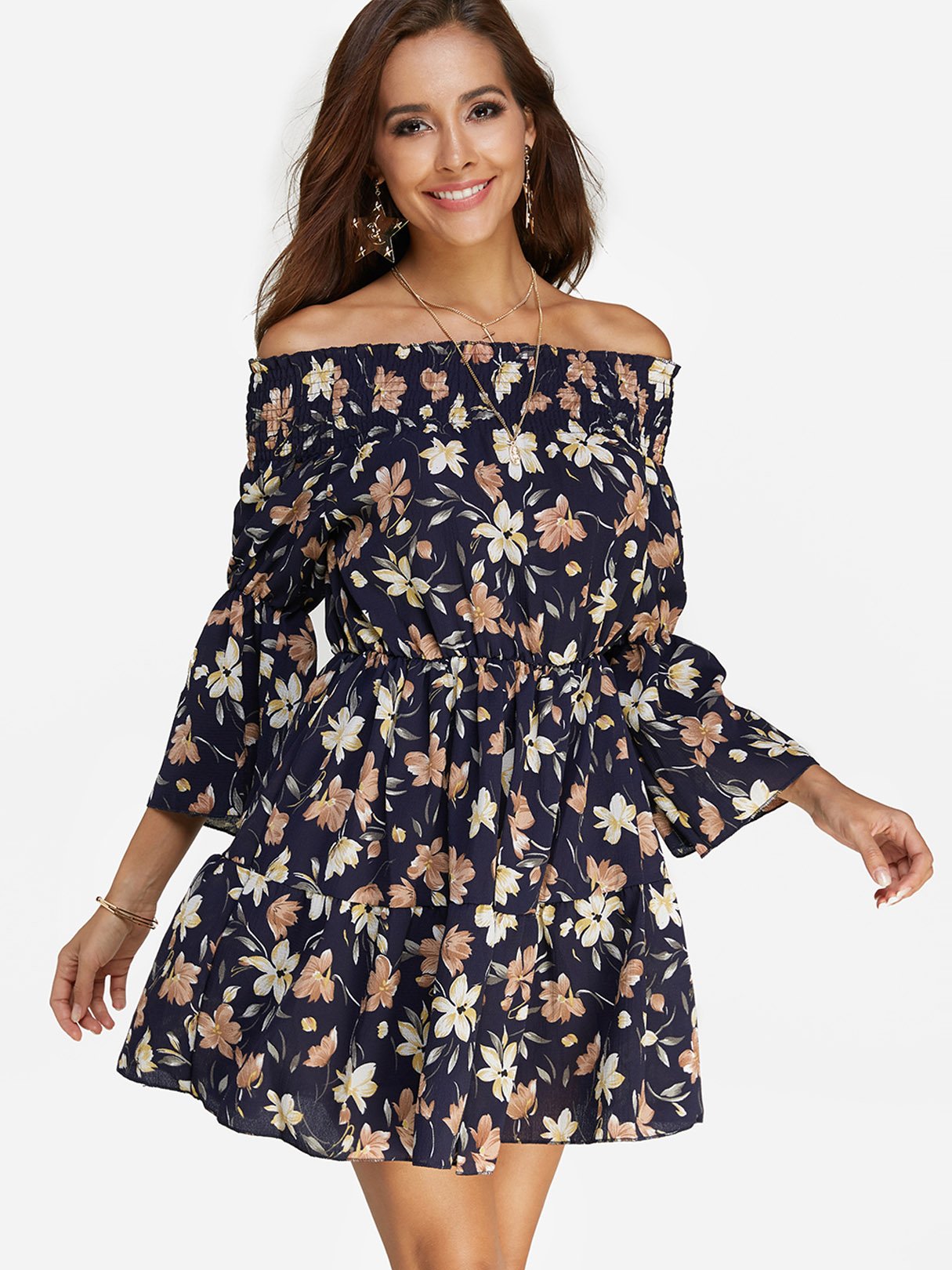 ODM Ladies 3/4 Sleeve Dresses