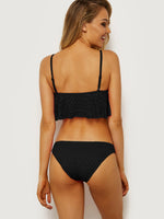 NEW FEELING Womens Black Bikinis