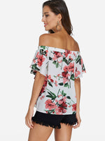 NEW FEELING Womens White Blouses