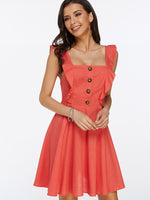 OEM Ladies Red Casual Dresses