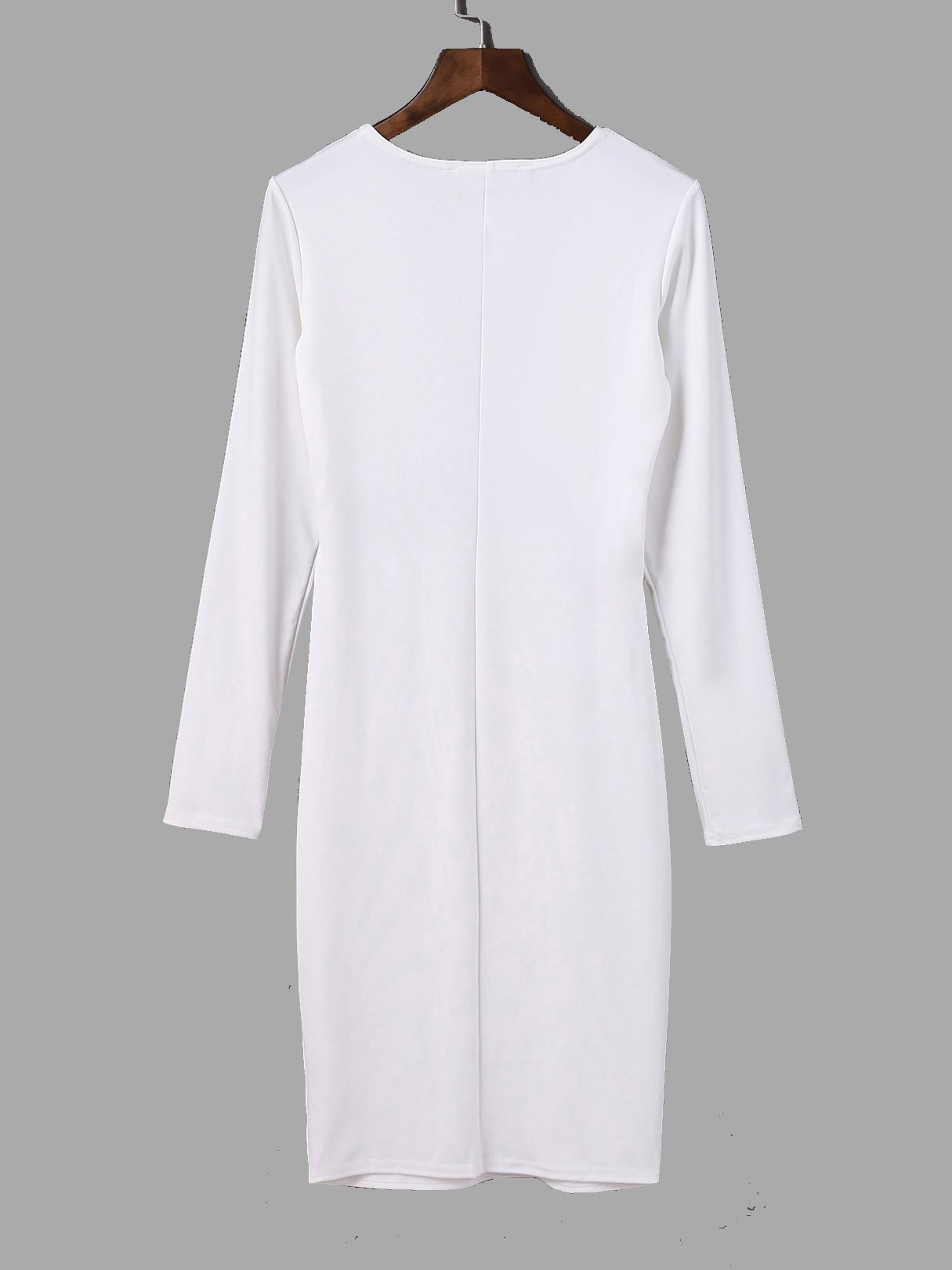 NEW FEELING Womens White Midi Dresses