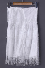 NEW FEELING Womens White Mini Dresses