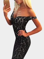 NEW FEELING Womens Black V-Neck Dresses