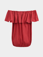 NEW FEELING Womens Red Blouses