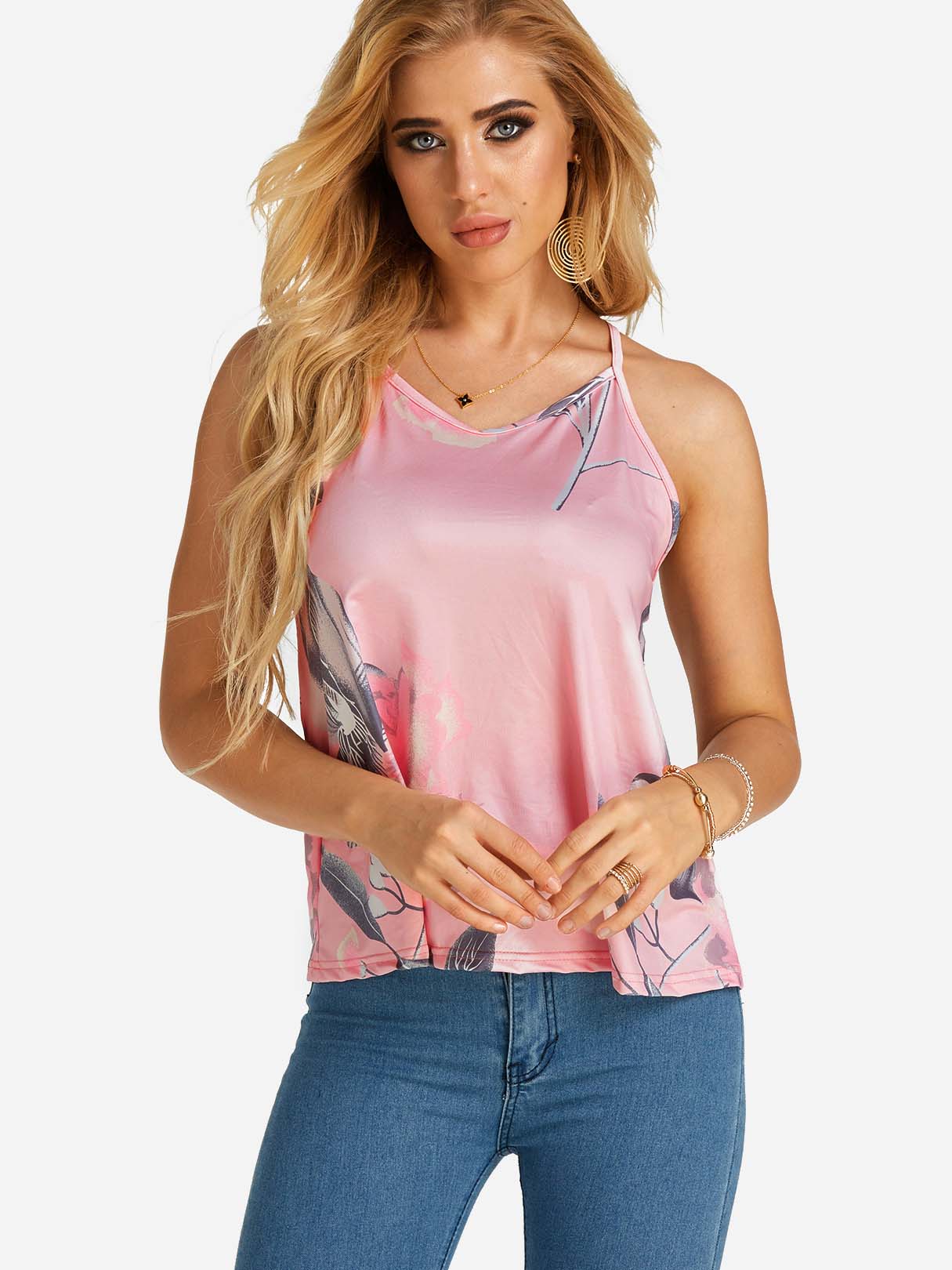 OEM Ladies Floral Camis