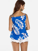 NEW FEELING Womens Blue Camis