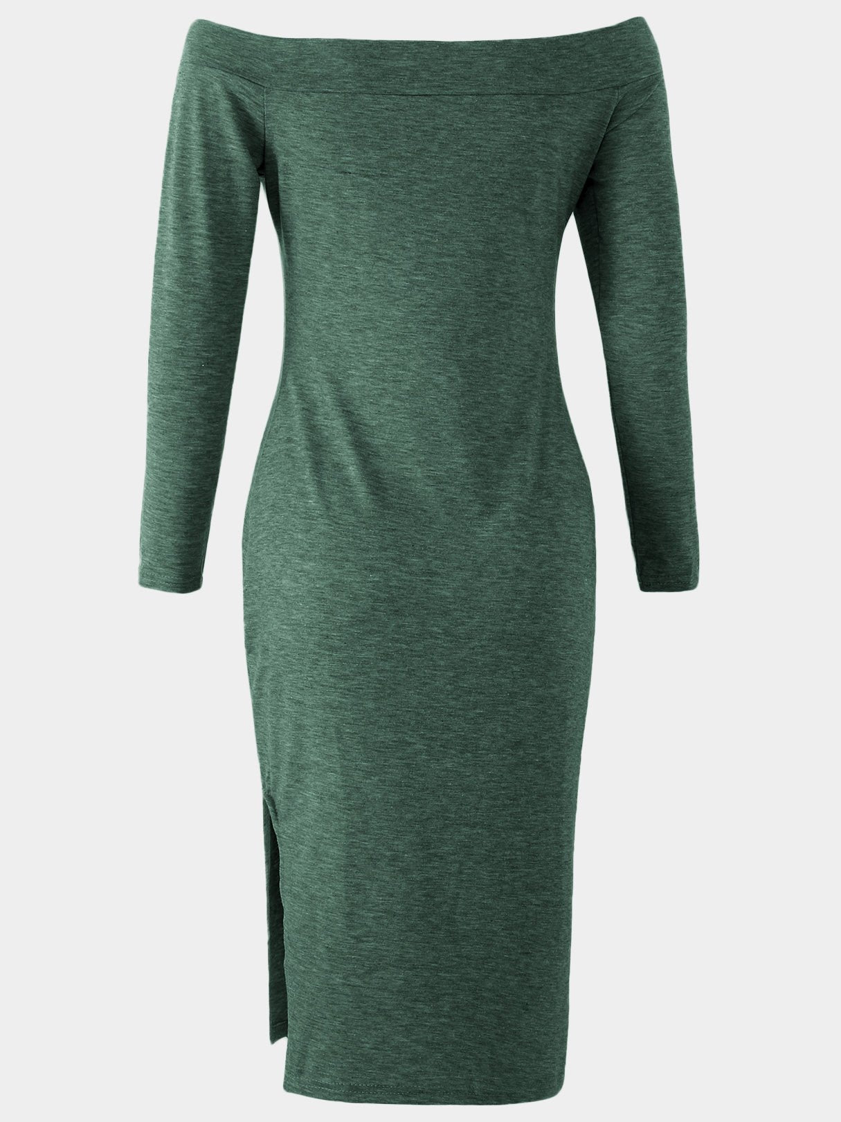 OEM Ladies Green Off The Shoulder Dresses