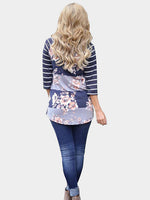 NEW FEELING Womens Color Block T-Shirts