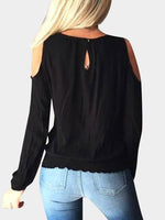 NEW FEELING Womens Black T-Shirts