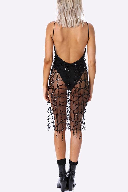 NEW FEELING Womens Black Midi Dresses
